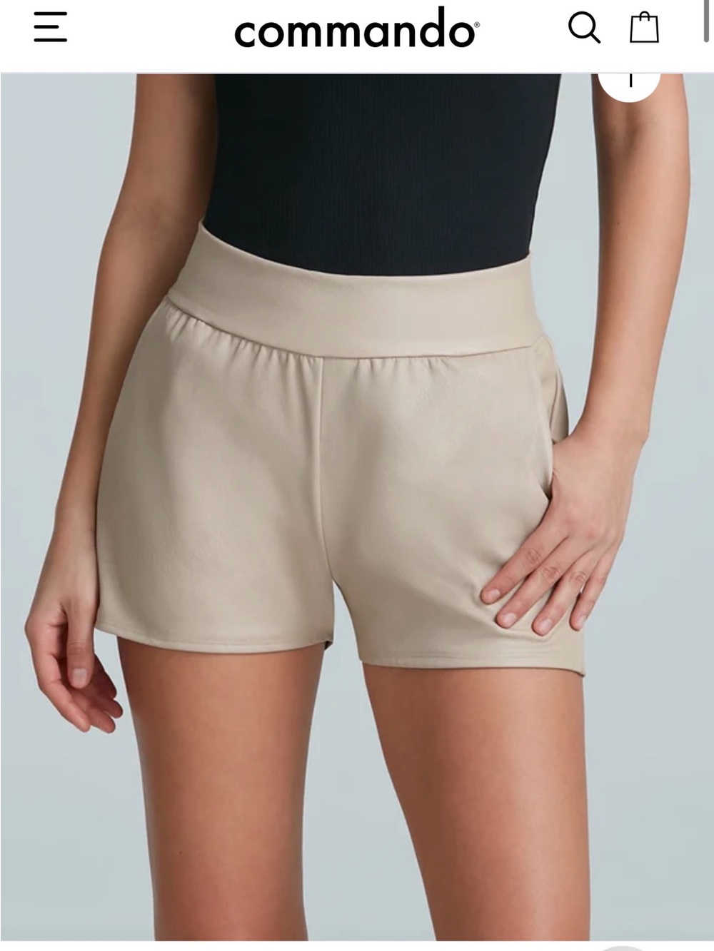Commando Faux Leather Shorts